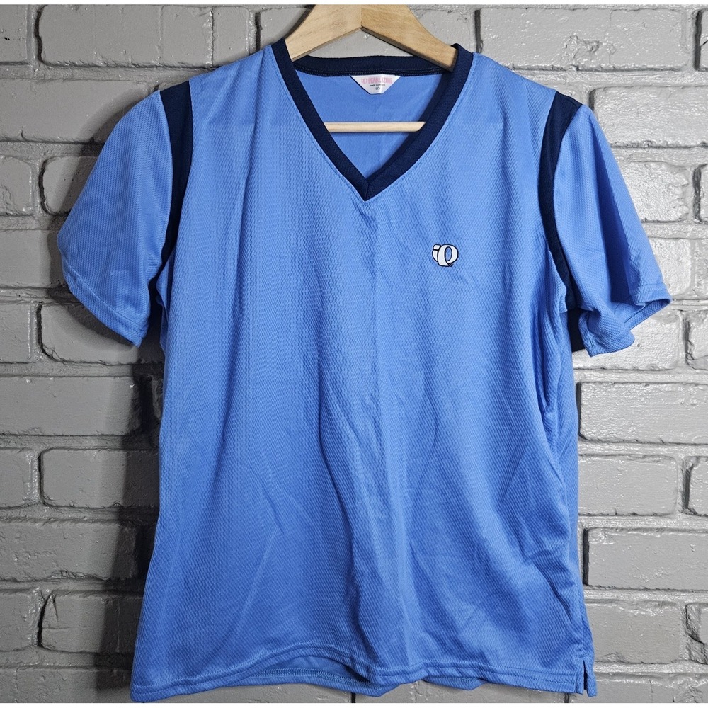 Vintage Pearl Izumi Women's Active Shirt Sizeβ L Blue Contrast Trim